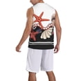 thumbnail image 5 of Rocae Starfishes Shells for Men's Basketball Jersey Lightweight and Breathable Athletic Tank Top,Quick-Drying Sports Jersey XX-Large, 5 of 9
