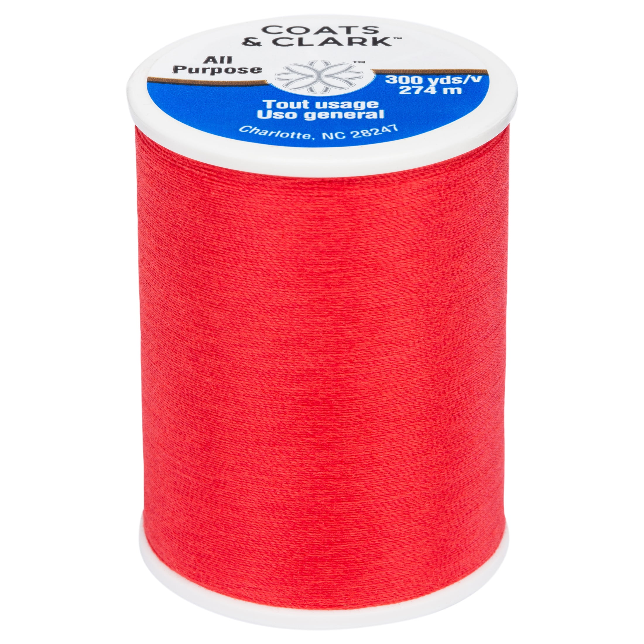 (3 pack) Coats & Clark All Purpose Chili Pepper Polyester Thread, 300 Yards