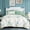 Blue/Green, variant on Floral Twin Comforter Set with Sheets - 5-Piece Taupe Bed in a Bag Set