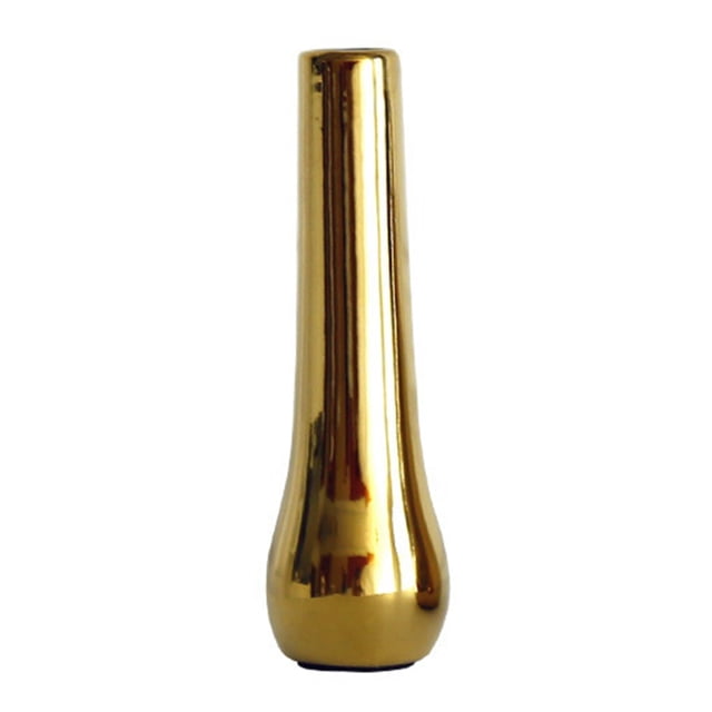 DecoracióN de Escritorio Oficina Casa NóRdica Jarrones Lujo JarróN Dorado Plateado Flores Secas CeráMica Moderno Mini A