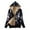 Dark Blue, variant on Meichang Women's Zip Up Hoodie Fleece Warm Lined Sherpa Jacket Winter Warm Butterfly Print Coats with Pockets