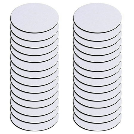 

Round Sublimation Blank Coaster Sublimation Blank Coaster Sublimation Heat Transfer Coaster Hot Pressed Coaster 32Pcs