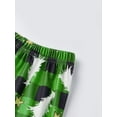 thumbnail image 4 of Family Christmas Matching Pajamas Set Long Sleeve Tops with Plaid Pants, 4 of 10