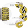 thumbnail image 4 of Shower Curtain, Farm Lemon Watercolor Waterproof Shower Curtain Set with Hooks for Bathroom Showers,Stalls and Bathtubs,60x72In Black Stripes Retro Linen, 4 of 9