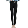 thumbnail image 3 of Meichang Womens Fleece Lined Leggings Winter Warm Thick Tights Thermal Valentine's Day Pants Tummy Control Stretchy Cold Weather Clothes, 3 of 10