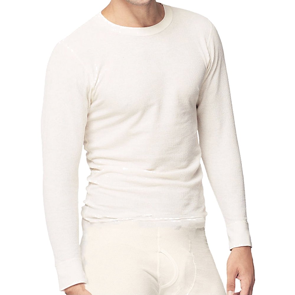 Place & Street Mens Thermal Shirt Underwear Waffle Knit Cotton