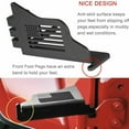 thumbnail image 2 of 2xMetal Front Door Foot Pegs Rest Pedals for Jp Wrangler JK JKU JL JLU 2007-2020, 2 of 5