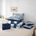 thumbnail image 5 of Feelyou Marine Sealife Twin Bedding Sets 7-Piece, Ocean Lighthouse Bedding Comforter Set, Stripes Geometric Sheet Sets, Breathable Bedroom Decorative, 5 of 7