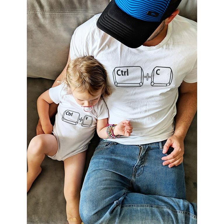 Father and Baby Matching Shirts, Ctrlc Ctrlv Matching Shirts