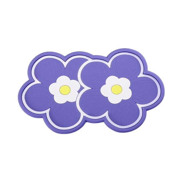Blue Car Storage Cushion Car Dashboard Car Mounted Perfume Seat Pad Mobile Phone Storage High Temperature Double Flower