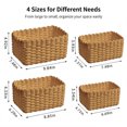 thumbnail image 2 of AWAYTR Hand Woven Storage Baskets 4 Pack, Multi Size Rectangular Organizer Bins for Bathroom Bedroom Home Organization, 2 of 8