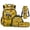 Vintage Yellow Tractor, variant on Yspwyqan Vintage Yellow Tractor 4Pcs Boys Backpack Set with Lunch Box Pencil Case Water Bottle Bag, 17 Inch Multi-Pocket Lightweight Bookbag for Elementary Middle School
