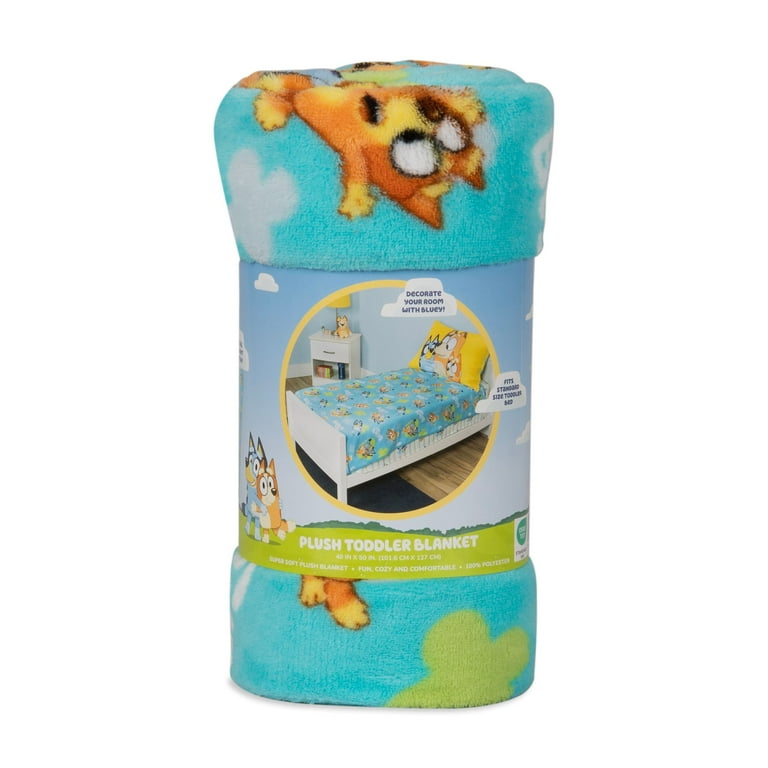 Bluey Coral Plush Toddler Blanket 40" x 50"