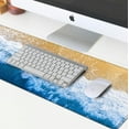 thumbnail image 5 of XXL Mouse Pad Extended Gaming Mouse Pad Beach Large Desk Mat 31.5" x 11.8" Sea Wave Keyboard Laptop Computer Mousepad for Home Office Gaming Work, 5 of 6