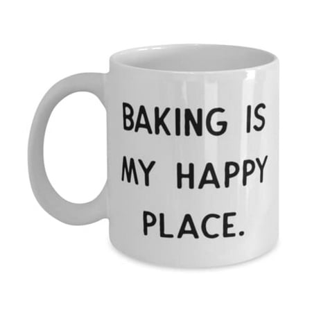 

Epic Baking 15oz Mug Baking is My Happy Place Joke Gifts f Friends Holiday Gifts