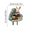 thumbnail image 3 of LFKERWMG Piquet de Jardin Lapin de Pâques Fabriqué à la Main Piquet de Jardin Lapin de Pâques Œuf de Pâques Logo de Jardin Extérieur Lapin de Pâques Œuf de Pâques, 3 of 6