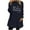 Navy, variant on WREESH Womens Fashion Sweatshirt Fuzzy Fleece Crewneck Sweatshirt Print Pullover Plus Size Long Sleeve Tops Round- Neck And Winter Loose Pocket Warm Blouse Tops Black