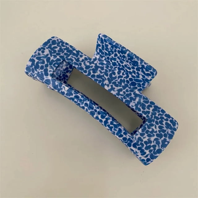 Pinzas en forma de garra para el pelo de acetato grande, estampado de leopardo, puntos, cuadrado, rectangular, geométrico, pinza de tiburón, accesorios para el cabello para mujer