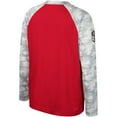 thumbnail image 3 of Youth Colosseum Red/Camo Louisville Cardinals OHT Military Appreciation Dark Star Raglan Long Sleeve T-Shirt, 3 of 4