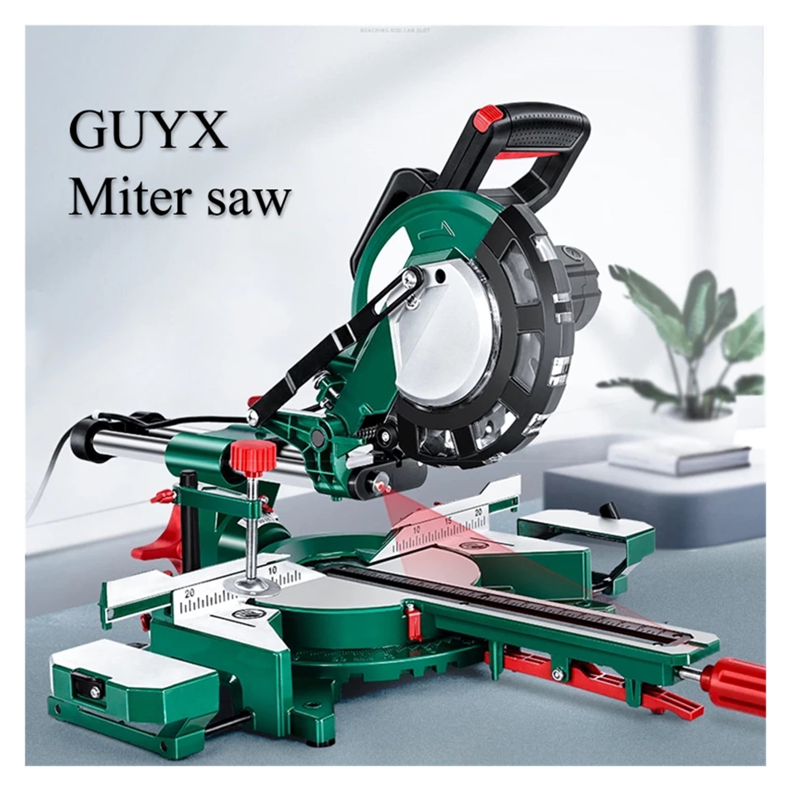 Cutting Saw Pull Rod Miter Saw High Precision Miter Saw Push-pull Household Saw Woodworking Pull Rod Saw Aluminum Machine