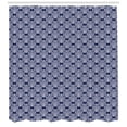 thumbnail image 3 of Ambesonne Navy Blue Shower Curtain, Floral Antique Damask, 69"Wx75"L, Dark Blue White, 3 of 3