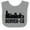 Heather and White, variant on Inktastic Denver Colorado Skyline Grunge Boys or Girls Baby Bib