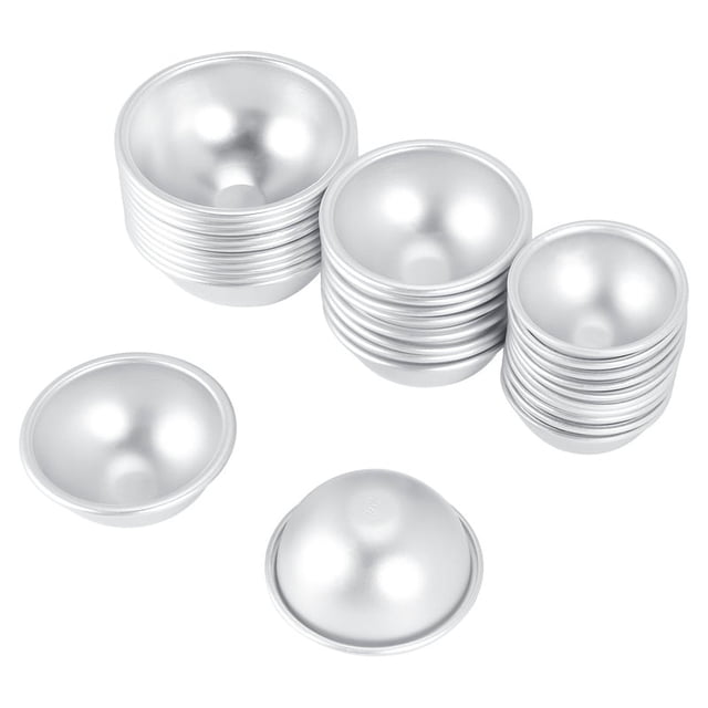 Juego de 30 moldes para bombas de baño, 15 juegos de 3 tamaños y suministros para hacerlas tú mismo.