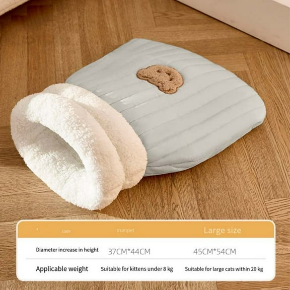 AZXY Covered Cat Bed Cave,Small Cat Bed Cave Clearance,Washable Chew Proof Comfort Dog Beds Small,Warm Pet Bed for Sleeping Indoor On Clearance