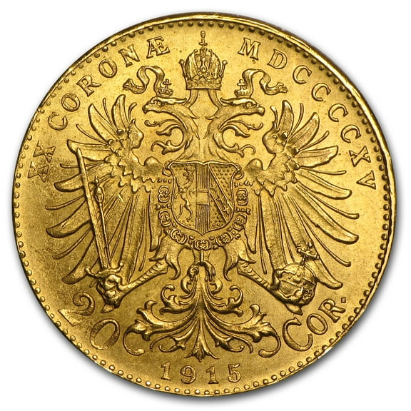 Austria Gold 20 Coronas BU (Random)