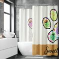 thumbnail image 2 of Gelasgo Sweet Home Paw Print Shower Curtain Polyester Fabric Waterproof Bathroom Curtains 72x72 Inch Cute Easter Egg Decor, 2 of 5