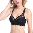 thumbnail image 2 of Women Lace Bra Sexy Unlined Underwire Push Up Bra Lingerie Intimates Bralette Women Full Lace Brassiere Underwear Bras, 2 of 6