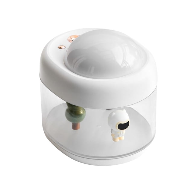 CAIROYAR Humidificador de proyección giratorio para el hogar, USB, pequeño humidificador de escritorio, recargable