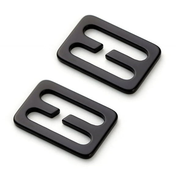 2 Pcs 2cm Metal Slide Buckles,Outdoor backpack straps accessories,Tri-glide Slides Webbing Slide Strap Belt Adjuster