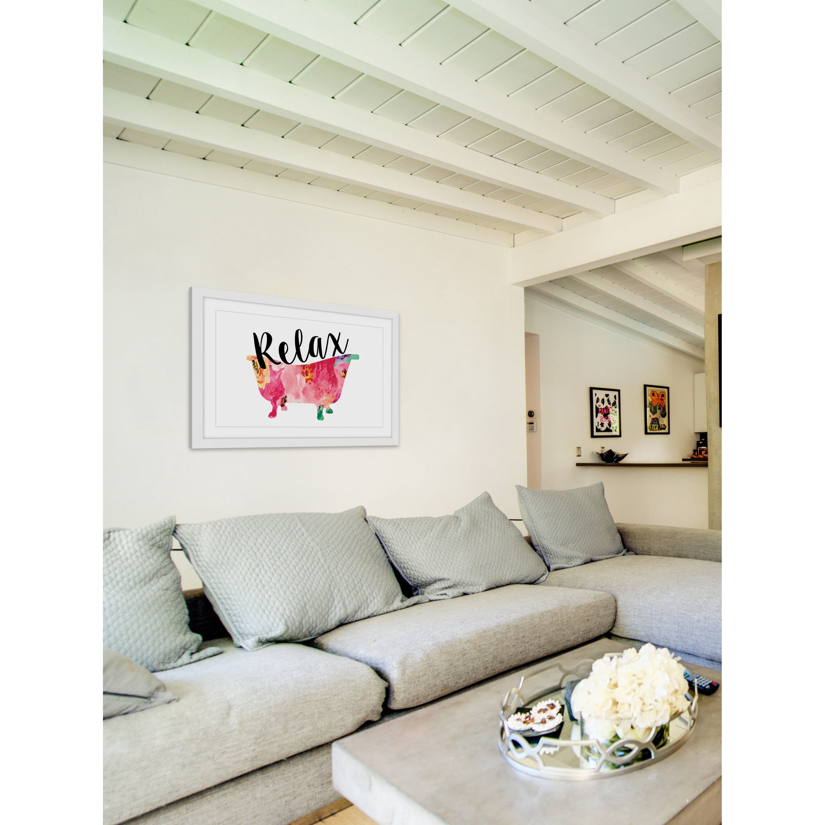 Marmont Hill 'Relax Tub' by Diana Alcala Framed Painting Print
