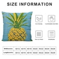 thumbnail image 5 of Qinduosi  Throw Pillow Case Watercolor Pineapple Square Cushion Cover Standard Pillowcase for Men Women Home Decorative Sofa Armchair Bedroom Livingroom  White, 5 of 5