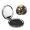 Round Shape, variant on Mallards Duck Hunting Art Vintage Portable Double-Sided Face Mirror Round Shape, Magnifying Compact Pocket Mirror with PU Leather Cover