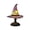 Purple A, variant on Witch Hat Lamp - Stained Glass Handmade Gothic LED Table Lamp, Night Light for Indoor Party, Purple Glowing Decor