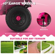 Farmdex 24V Ride on Car, Ride on Truck for Toddlers with Remote Control, Electric Car for Boys Girls Age 3+, Bluetooth, Music, LED Lights, Spring Suspension, 3 Speeds, Pink
