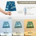thumbnail image 3 of Table Lamps 3 Color 10 Way Dimmable LED Nightstand Lamp for Bedroom, Living Room, Home Office Cute Turtles Pattern Medium, 3 of 7