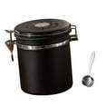 thumbnail image 4 of Contenedor de café Tanque de almacenamiento hermético con cuchara Café con herramienta de escape Té negro.5L, 4 of 9