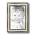 thumbnail image 2 of ArtToFrames 6" x 9" Antique Silver Panel Picture Frame, 6x9 inch Silver Wood Poster Frame (WOM-4760), 2 of 7