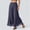 Gray, variant on KLHDSF Pants For Women Soft Chiffon Wide Leg Pants Loose Fit High Waist Casual Summer Trousers Army Green L