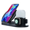 thumbnail image 4 of axGear Station de Charge 3-en-1 avec Socle de Charge Sans Fil Qi, Support de Chargeur, 4 of 6