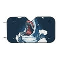 thumbnail image 7 of Goofa Shark Printed Car Windshield Sunshade,Foldable Reflective Sun Visor,UV Protection Heat Blocker Sunshade,Car Cooling Accessory-, 7 of 7