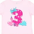 thumbnail image 4 of Inktastic Dinosaur Party-third Birthday Girls Toddler T-Shirt, 4 of 5