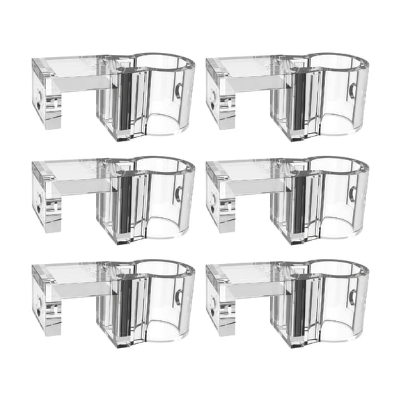 6Packs Aquarium Hydroponic Plant Holder Support Bracket Clip for Water Plant