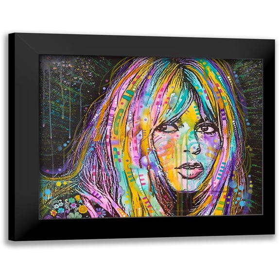 Dean Russo Collection 14x12 Black Modern Framed Museum Art Print Titled - Bardot1