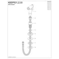 thumbnail image 4 of Kingston Brass KBSPR31 Brass Kitchen Faucet Side Sprayer in Polished Chrome, 4 of 4
