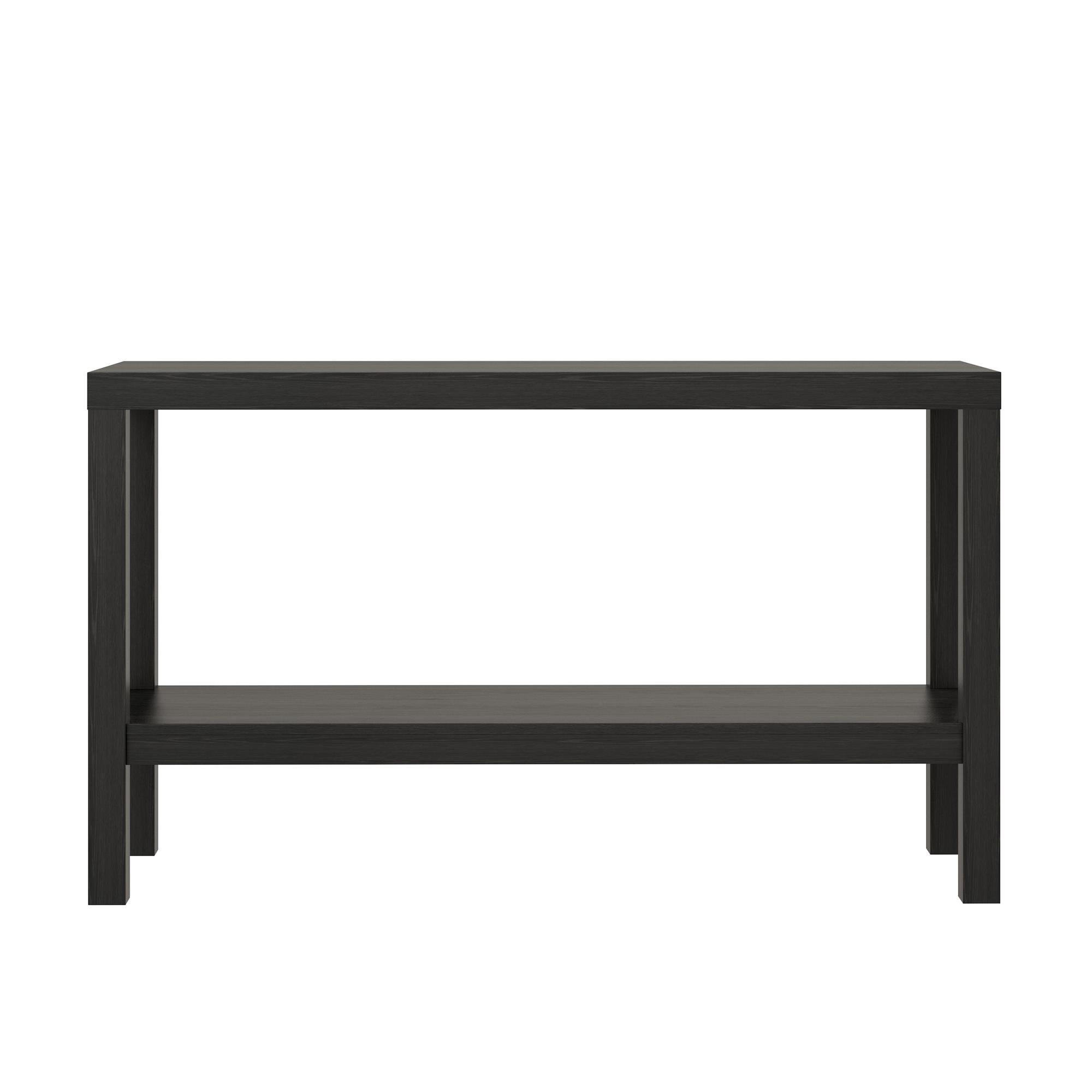 Mainstays Parsons Console Table, Multiple Colors Available - Black Oak - 1