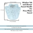 thumbnail image 2 of Avalon Tub and Shower 3 Piece Faucet Knob Newer Style Price Pfister Windsor Replacement Handles., 2 of 5
